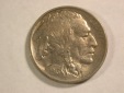 A103 USA  half Dime 5 Cent 1913 Buffalo Nickel in vz (XF) Orgi...