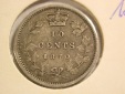 A103 Kanada Victoria 10 Cent 1870 in ss+ (VF+) Orginalbilder