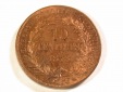 A104 Frankreich Probe v.10 Centimes v. E.FAROCHON 1848 12,82 G...