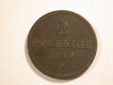 A008 Sachsen 2 Pfennig 1859 in f.ss  Orginalbilder