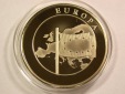 A107 Medaille  Europa 1999 in PP 40mm/31,5 Gramm Flagge Karte ...