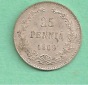 Finlandia - 25 Pennia 1909 silber