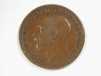 A201 Großbritannien  1 Penny 1919 in ss  Orginalbilder