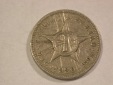 A203 Kuba  1 Centavo 1920 in f.ss Silber  Orginalbilder