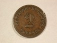 A203 KR 2 Pfennig 1876 E in s-ss  Orginalbilder