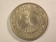 A205 Weimar 50 Pfennig 1935 D in  vz/vz-st  Orginalbilder