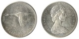 Kanada  1 Dollar 1967 FM-Frankfurt Feingewicht: 18,66g Silber ...