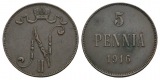 Finnland, 5 Penniä 1916