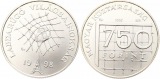 7169 Ungarn 750 Forint 1997  5 Gramm Silber fein  Stempelglanz...