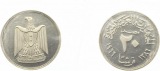 7182 Ägypten  20 Piaster 1966  10,08 Gramm Silber polierte Pl...