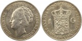 7206 Niederlande 1 Gulden 1931 Silber  vorzüglich