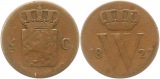 7227 Niederlande 1/2 Cent 1827 Utrecht schön sehr schön