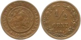 7232 Niederlande 1/2 Cent 1900  sehr schön