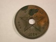 B03 Zaire Belgisch-Kongo 5 Cent. 1894 in vz-st/f.st fleckig  O...