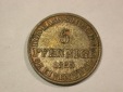 B03 Braunschweig-Calenberg-Hannover 6 Pfennig 1855 in ST schö...