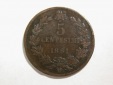 B06 Italien  5 Centesimi 1861 in fast ss  Orginalbilder