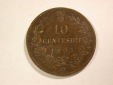 B06 Italien  10 Centesimi 1894 in ss+   Orginalbilder