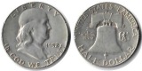 USA Half Dollar (Franklin) 1952 D   FM-Frankfurt Feingewicht:1...