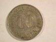 B07 KR 10 Pfennig 1900 E in vz   Originalbilder