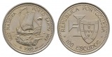 Schifffahrtsmünze; Portugal 100 Escudo 1989; Cu-Ni, 16,55 g, ...