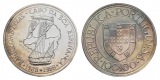 Schifffahrtsmünze; Portugal 100 Escudo 1988; AG, 16,29 g, Ø ...