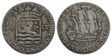 Schifffahrtsmünze; Niederlande, 6 Stuiver 1790; AG 4,99 g, Ø...