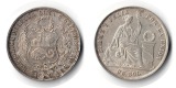 Peru  1 Sol  1872  FM-Frankfurt  Feingewicht: 22,5g  Silber  s...