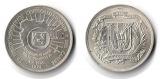 Dominikanische Republik 1 Peso  1974  FM-Frankfurt  Feingewich...