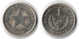 Kuba  1 Peso  1932  FM-Frankfurt  Feingewicht: 24,06g  Silber ...