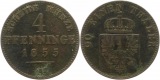 7451 Preußen 4 Pfennig 1855 A