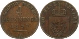 7452 Preußen 4 Pfennig 1857 A