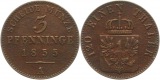 7455 Preußen 3  Pfennig 1855 A