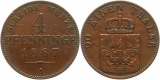 7485 Preußen 4 Pfennig 1867 A