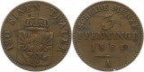 7489 Preußen 3 Pfennig 1864 A