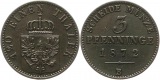 7495 Preußen 3 Pfennig 1872 B