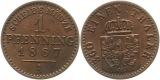 7499 Preußen   Pfennig 1867 A