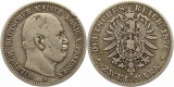 7554 Kaiserreich Preussen 2 Mark 1876 Randfehler  schön