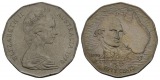 Australien, 50 Cents 1970; Cu-Ni, 15,70g