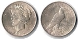 USA  1 Dollar (Peace Dollar) 1922  FM-Frankfurt Feingewicht: 2...