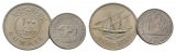 Schifffahrtsmünzen; Ausland; 2 Kleinmünzen