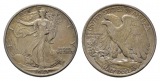 USA 1/2 Dollar 1943; AG, 12,38  g, Ø 30,5 mm