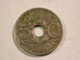 B13 Frankreich Lindauer Petit 5 Centimes 1924 in ss   Original...