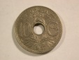 B13 Frankreich Lindauer  10 Centimes 1937 in f.ST  Originalbilder