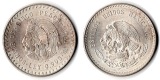 Mexiko  5 Pesos  1948  FM-Frankfurt  Feingewicht: 27g  Silber ...