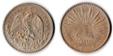 Mexiko  1 Peso  1908  FM-Frankfurt  Feingewicht: 24,44g  Silbe...
