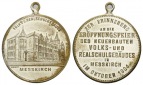 Messkirch 1904, Medaille tragbar, versilberte Bronze; Ø 33,5 ...