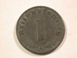 B43 3. Reich  1 Pfennig 1941 A in vz  Originalbilder