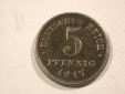 B43 Kaiserreich 5 Pfennig Eisen 1917 E ? in ss-vz  Originalbilder