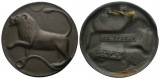 Medaille, Eisen, 276 g, Ø 98 mm