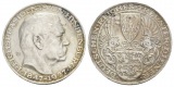 Silbermedaille 1927 D Weimarer Republik - Reichspräsident Hin...